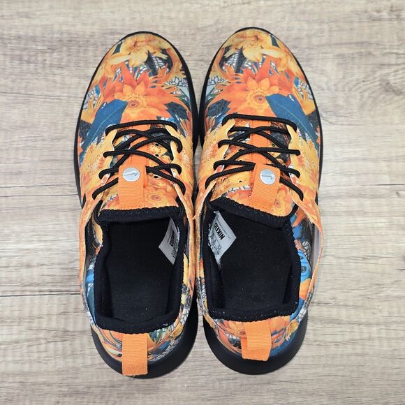 Nike Roshe Two Flyknit ID Women's Sz 7.5 Orange Floral Print Shoes (897153-992) - Picture 5 of 9